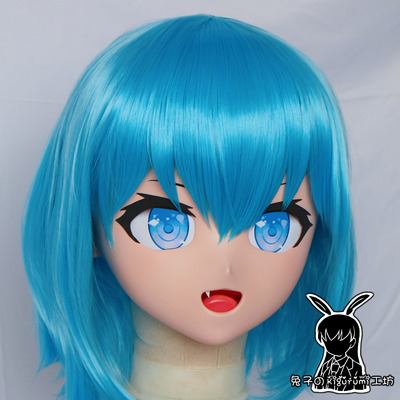(RB329)Customize Full Head Quality Handmade Female/Girl Resin Japanese Anime Cartoon Character Kig Cosplay Kigurumi Mask